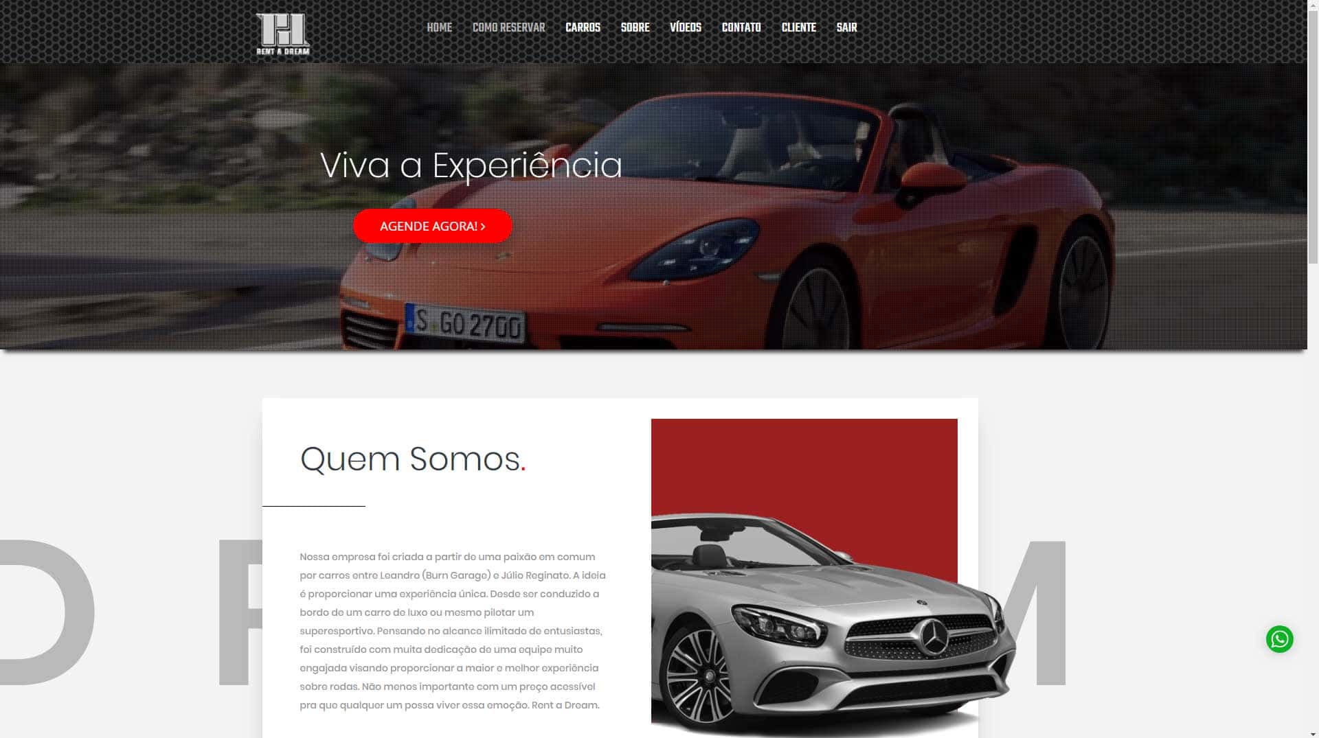 Gtwa E Commerce Web Design Portfólio Rent A Dream Aluguel Carros Esportivos 00 Min