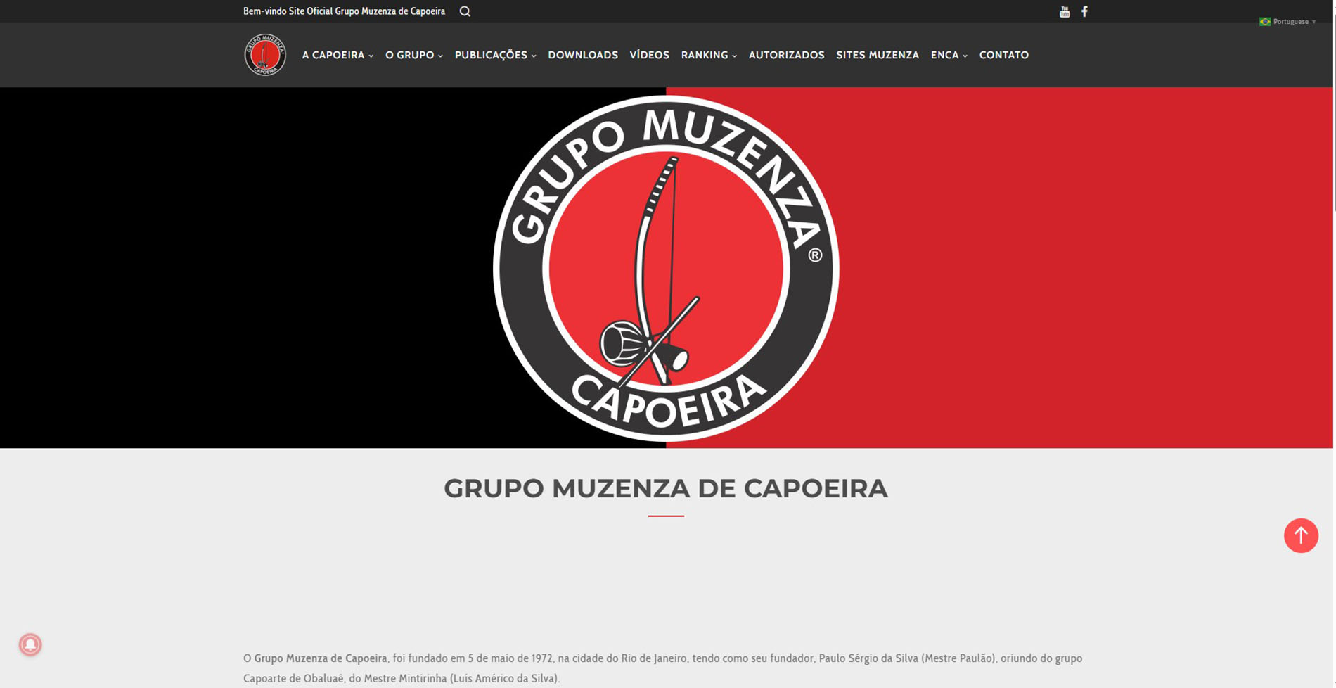 Grupo Muzenza de Capoeira GTWA Web Design